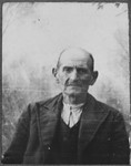 Portrait of Menachem Koen.  He was a carpenter.  He lived at Asadbegova 17 in Bitola.