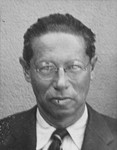 Passport photo of Jewish refugee writer Lion Feuchtwanger.