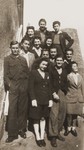 Group portrait of members of "La Sixieme" [The Sixth], a Jewish underground rescue network operating in the southern zone of France.