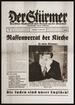 Front page of the Nazi publication, Der Stuermer, with an unsympathetic portrait of New York mayor Fiorello La Guardia.