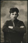 Studio portrait of Leibke (Aryeh) Sonenson.

He was an active Zionist and immigrated to Palestine in the 1920s.