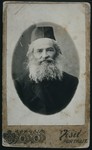 Close-up portrait of an elderly, religious Jew, Rabbi Yossef Mordekhai Ha-Cohen.