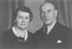 Portrait of the donor's parents, Emil and Klara David Dahl.