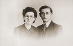 Engagement photo of Bettie Meijer and Horst ?.  Both were deported from Holland and killed in Sobibor.