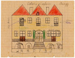 Children's drawing of the Pringy children's home.