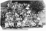 Group pictured of German Jewish children in a summer camp in Bad Sassendorf.