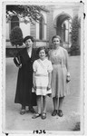 Portrait of a German-Jewish woman and her two daughters.