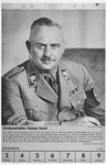 Portrait of Reichsminister Hanns Kerrl.

One of a collection of portraits included in a 1939 calendar of Nazi officials.