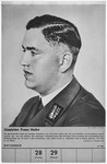 Portrait of Gauleiter Franz Hofer.

One of a collection of portraits included in a 1939 calendar of Nazi officials.