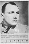 Portrait of Reichsleiter Martin Bormann.

One of a collection of portraits included in a 1939 calendar of Nazi officials.