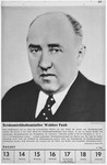 Portrait of Reichswirtschaftsminister Walther Funk.