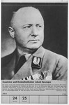 Portrait of Gauleiter und Reichsstatthalter Jakob Sprenger.