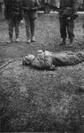 The corpse of an SS guard.