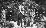 Portrait of the Aigner family in Nove Zamky.

Pictured are Laszlo (Leslie), his sisters Elisabet and Marika, and their mother Anna.