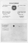 Blank Schutzbrief [protective letter] issued by the Portuguese legation in Hungary in 1944.