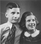 Portrait of Eva and Heinz Peter Rosenbaum taken shortly before they left for England.