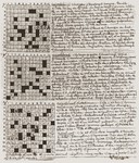 Crossword puzzle created by Leo Bretholz during his months of solitary confinement in a prison in Tarbes, France.