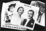 Propaganda slide entitled, "Race Defilement," featuring photographs of mixed couples with the slogan: "Women and Girls, the Jews are your ruin!"