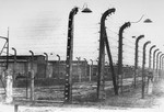 A view of the Auschwitz concentration camp after liberation.