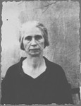 Portrait of Sara Israel [wife of Yakov Israel].  She lived at Dalmatinska 70 in Bitola.