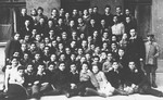 Group portrait of a Zionist children's home in Lodz.