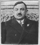 Portrait of Benveniste Albala.  He lived on Alimaka in Bitola.