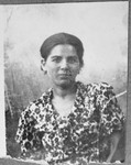 Portrait of Oro Hasson, wife of Solomon Hasson. She lived at Davidova 4-5 in Bitola.