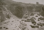 View of the Wiener Graben quarry at the Mauthausen concentration camp.