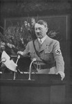 Chancellor Adolf Hitler opens Reichsparteitag (Reich Party Day) ceremonies with an address at the historic town hall in Nuremberg.