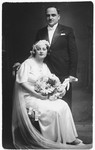 Wedding portrait of Moise and Marie Torres.