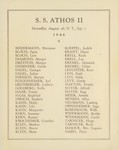 List of children on board the SS Athos II who came to the United States from Marseilles, France.