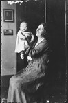 Linda Abenaim holds her young grandson, Emanuele Pacifici.