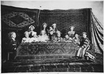 Children in a Hebrew school in Genoa perform a Purim play.