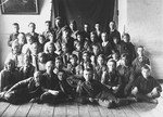 Group portrait of children, both Russian and Jewish, in a school in a small village near Irkutz.