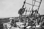 Jewish refugees from Breslau relax on deck chairs on the upper deck of the St.
