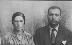 Portrait of Isak Kamchi and his wife Arnesta.  Isak was a butcher and Arnesta, a milkwoman.