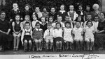 Class portrait of the first grade pupils at the American school in Sofia, Bulgaria.