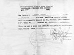 Document issued by the United States Army Vienna Area Command stating that Hirsch Birman is a stateless citizen living temporarily at the Rothschild Hospital displaced persons camp while awaiting repatriation.