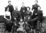 Portrait of a Jewish family in Kyustendil, Bulgaria.