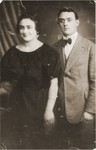 Engagement photo of Yaakov Marcus and Cyla Danishevska.
