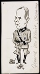 Caricature of General Ewald von Kleist from "World War II Personalities in Cartoons/Originals done for 'La Nacion' Santo Domingo, 1939-1946" by Klaus Martin Frank.