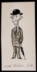 Caricature of Lord Halifax from "World War II Personalities in Cartoons/Originals done for 'La Nacion' Santo Domingo, 1939-1946" by Klaus Martin Frank.