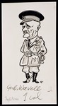 Caricature of Field Marshal Archibald Wavell, as part of "World War II Personalities in Cartoons/Originals done for 'La Nacion' Santo Domingo, 1939-1946" by Klaus Martin Frank.