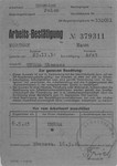 Work certificate issued to Dr. Naum Wortman, during his service as a physician at the hospital in Ebensee after the war.