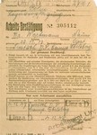Work certificate issued to Dr. Naum Wortman during his service as a physician at the Ebelsberg displaced persons camp.