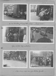 One page of a photo album depicting the deportation of the Jews from Würzburg.