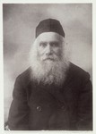 Photo of Reb Arieh-Leib "der Rubishker" (from Rubishok) Kudlanski, Eisiskes' milkman.