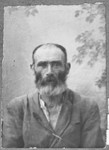 Portrait of Moshe Testa.  He was a porter.  He lived at Drinska 119 in Bitola.