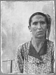 Portrait of Sara Testa, wife of Mushon Testa.  She lived at Drinska 119 in Bitola.