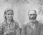 Portrait of Moshe Testa and his wife, Luna.  Moshe was a porter and Luna, a laundress.